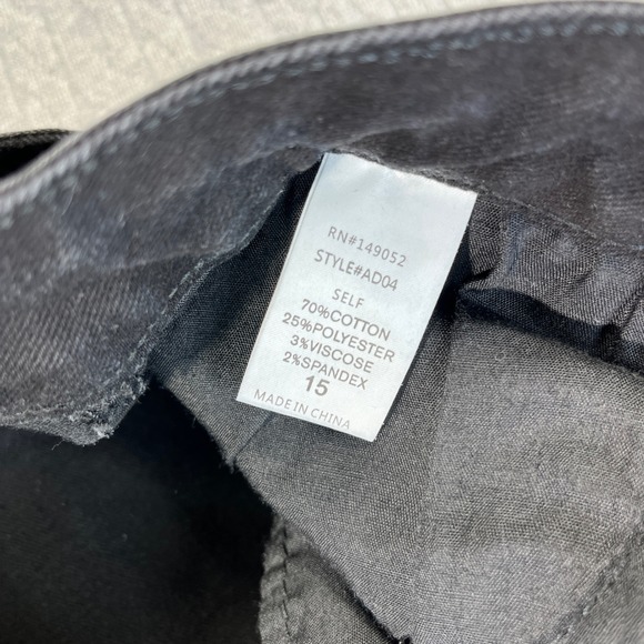 Black baggy wide leg cargo utility jeans Women 15/30X33 high rise hip-hop - Picture 4 of 11